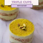 interest image for Pistachio and kataif trifle.