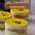 Pinterest image for Pistachio and kataif trifle.