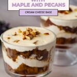 Pinterest image for Pumpkin Trifle Dessert Cups.