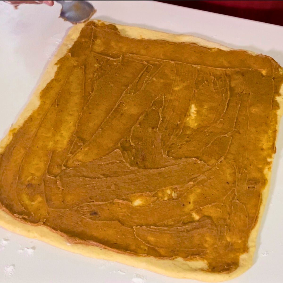 Pumpkin dough with pumpkin cinnamon butter.