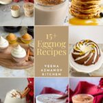 Pinterest image for Holiday Eggnog Recipes for Christmas.