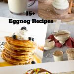 Pinterest image for Holiday Eggnog Recipes for Christmas.