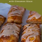Pinterest image for Apple Turnovers with Puff Pastry and Cinnamon Glaze.