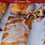 Pinterest image for Apple Turnovers with Puff Pastry and Cinnamon Glaze.