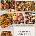 A roundup of sheet pan dinner recipes for easy weeknight meals, featuring simple one-pan dishes with minimal prep and easy cleanup.
