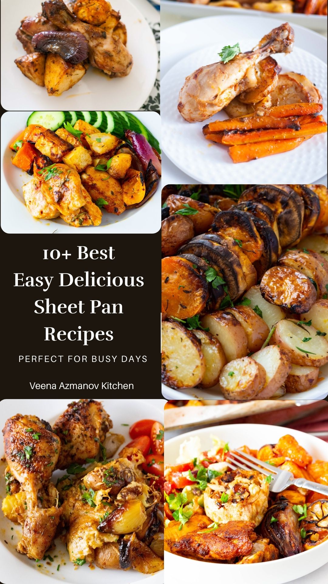A roundup of sheet pan dinner recipes for easy weeknight meals, featuring simple one-pan dishes with minimal prep and easy cleanup.
