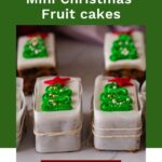 Pinterest image for Mini Fruitcakes Edible Gifts.
