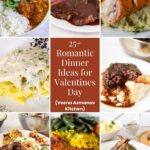 Pinterest Image for Valentine's Day Dinner Recipes.