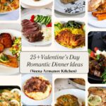 Pinterest Image for Valentine's Day Dinner Recipes.