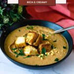 Pinterest image for Roasted Cauliflower Soup Recipe.