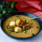 Pinterest image for Roasted Cauliflower Soup Recipe.