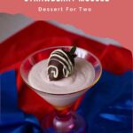 Pinterest image for Strawberry Mousse for Two.