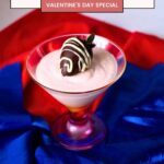 Pinterest image for Strawberry Mousse for Two.