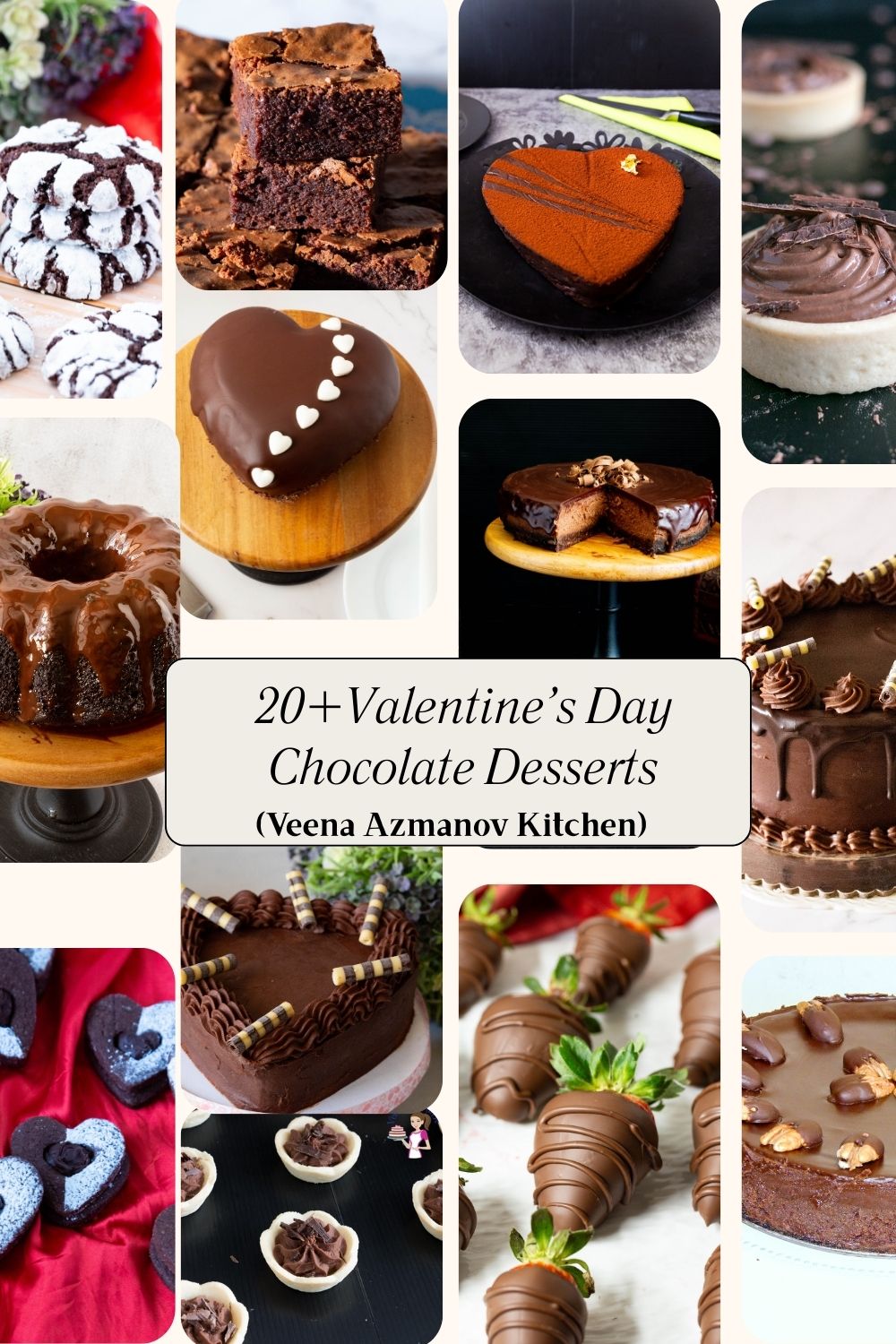 Pinterest image for Valentine's Day Chocolate Treats.