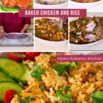 Pinterest image for Baked Chicken with Rice.