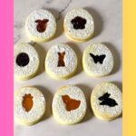 Pinterest image for Easter Sandwich Cookies with Jam and Easter Shapes.