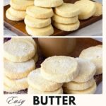 Pinterest image Classic Butter Cookies.