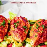 Pinterest image for Air Fryer Chicken Breast in 20 Mins.