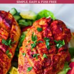 Pinterest image for Air Fryer Chicken Breast in 20 Mins.
