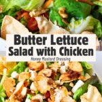 Pinterest image for Butter Lettuce Salad.