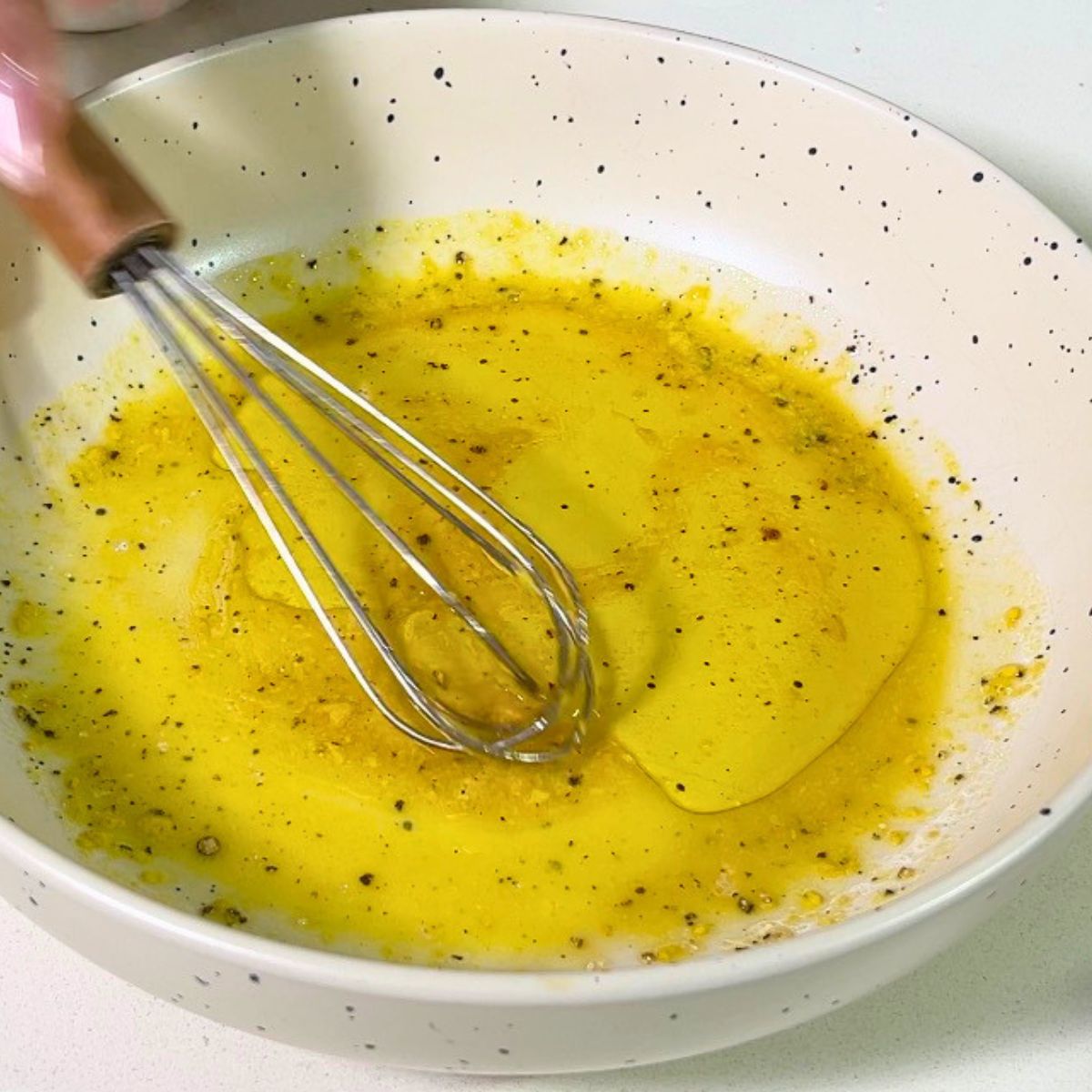 Honey mustard in a bowl.
