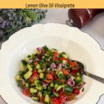 Pinterest image for Israeli Salad Chopped Salad.