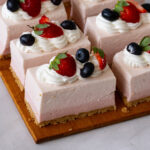 No-Bake Strawberry Bars with Mousse