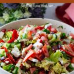 Pinterest image for Strawberry Salad.