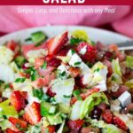 Pinterest image for Strawberry Salad.