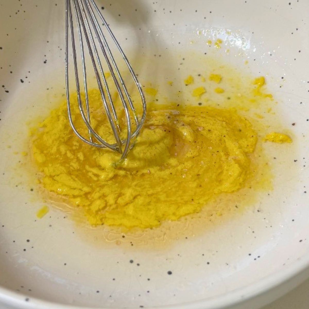 Honey mustard dressing a bowl.