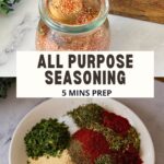 Pinterest image for all-purpose seasoning.