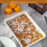 Pinterest image for Apricot Clafoutis Recipe.