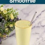 Pinterest image for Green Tea Matcha Smoothie.