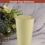 Pinterest image for Green Tea Matcha Smoothie.