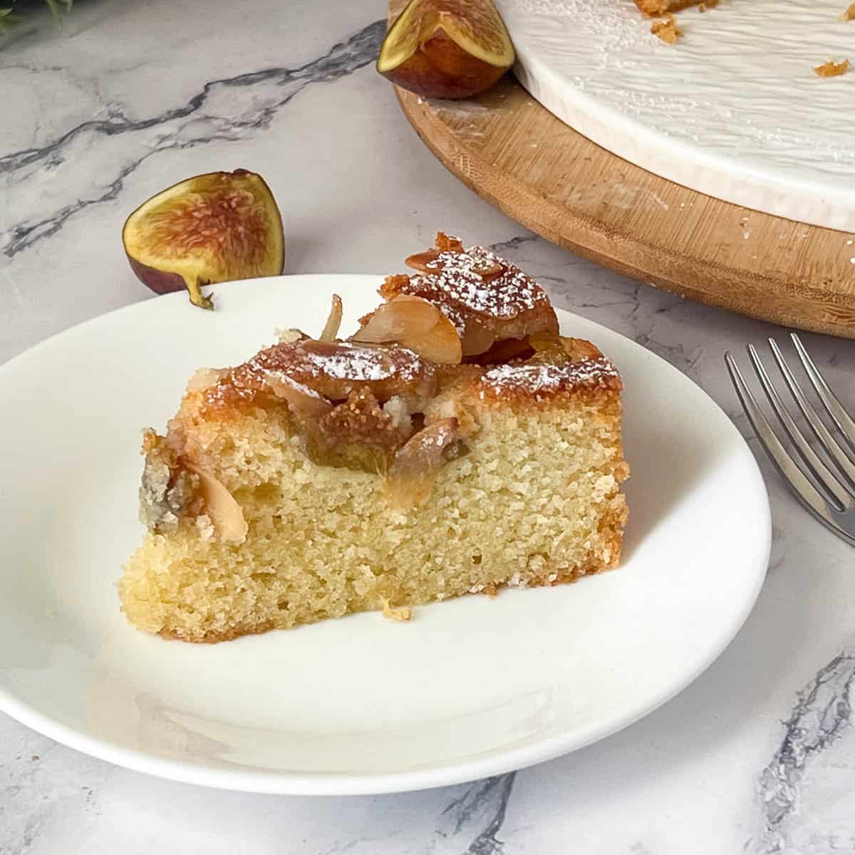 A slice of fig cake.