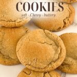 Pinterest image for Brown Sugar Cookies.