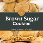 Pinterest image for Brown Sugar Cookies.