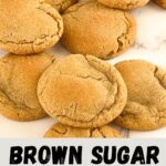 Pinterest image for Brown Sugar Cookies.