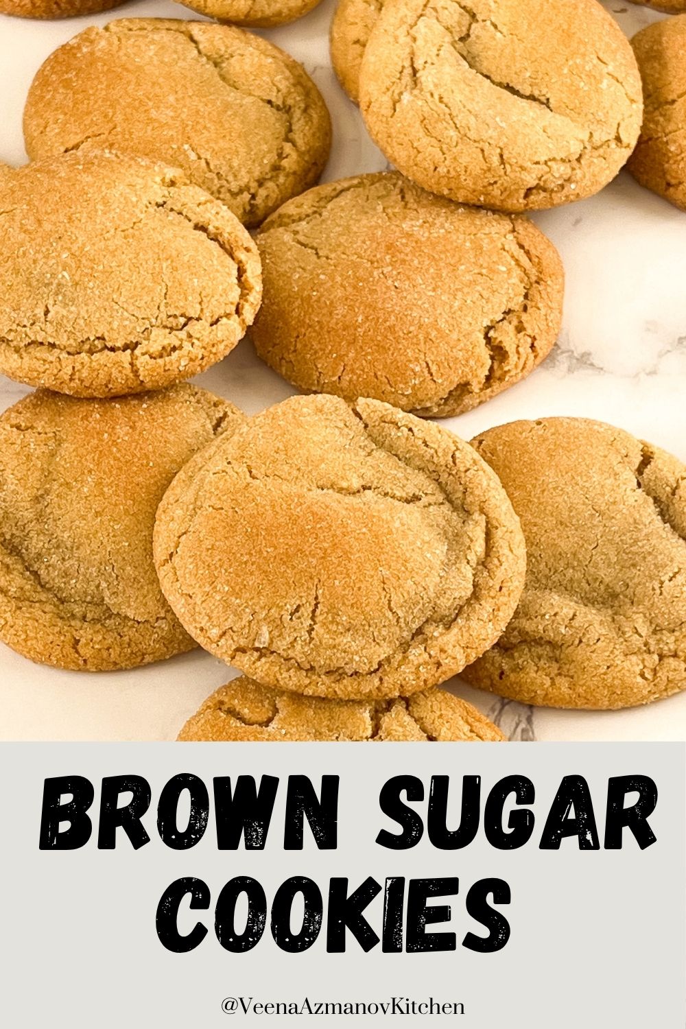 Pinterest image for Brown Sugar Cookies.