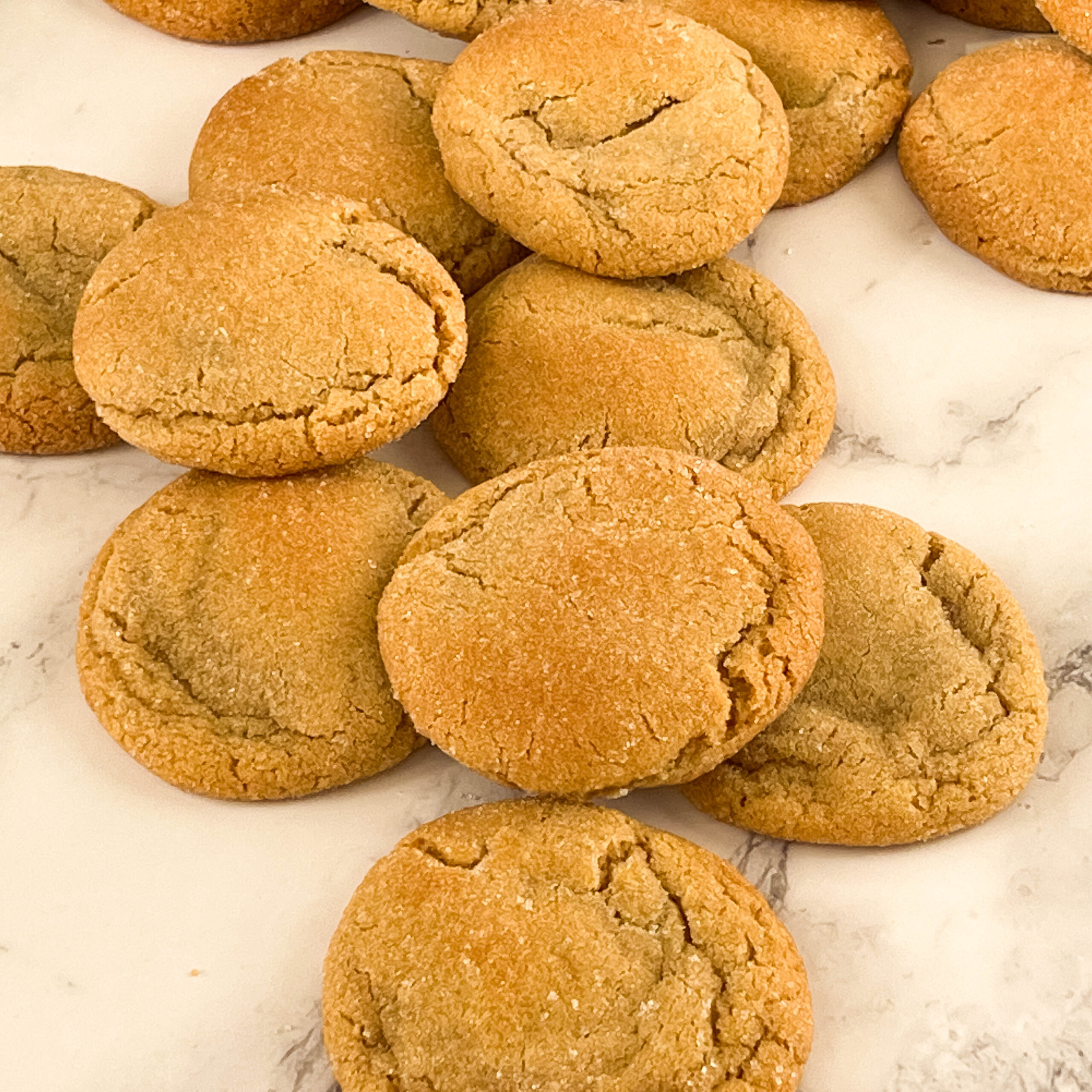 Fresh baked cookies on the table.