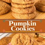 Pinterest image for Pumpkin Cookies.