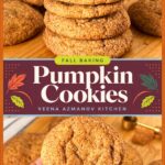 Pinterest image for Pumpkin Cookies.