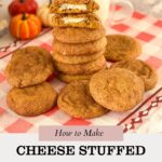 Pinterest image for Pumpkin Cream Cheese Cookies.