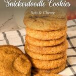 Pinterest image for Pumpkin Snickerdoodle Cookies.