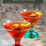 Pinterest image for Halloween Cocktail Vampire's Kiss.