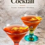 Pinterest image for Halloween Cocktail Vampire's Kiss.