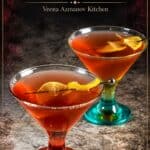 Pinterest image for Halloween Cocktail Vampire's Kiss.