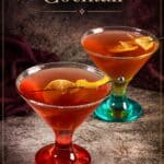 Pinterest image for Halloween Cocktail Vampire's Kiss.