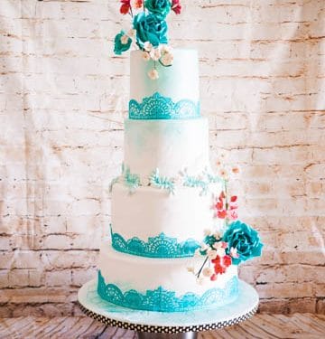 Wedding Cupcakes Edible Lace Flower Drop Decorative Cake Strip Cakes 
